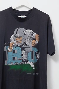 Vintage 1990s Distressed Bo Jackson LA Raider Graphic T-Shirt Made in USA