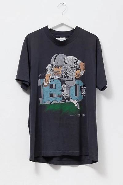 Vintage 1990s Distressed Bo Jackson LA Raider Graphic T-Shirt Made in USA