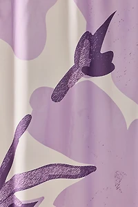 Gentle Flowers Patterned Shower Curtain