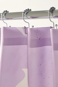 Gentle Flowers Patterned Shower Curtain
