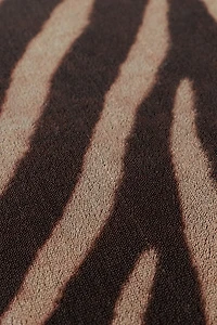 Zebra Print Vinyl Doormat