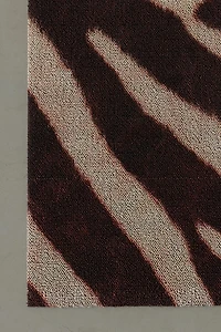 Zebra Print Vinyl Doormat