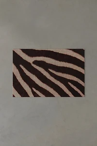 Zebra Print Vinyl Doormat