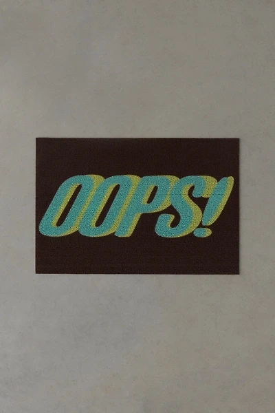 Oops! Text Vinyl Doormat
