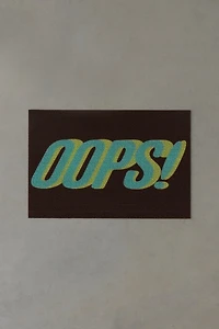Oops! Text Vinyl Doormat