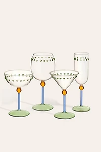 Zsa Zsa Zsu Henan Borosilicate Champagne Glass Set