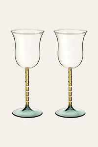 Zsa Zsa Zsu Henan Borosilicate White Wine Glass Set