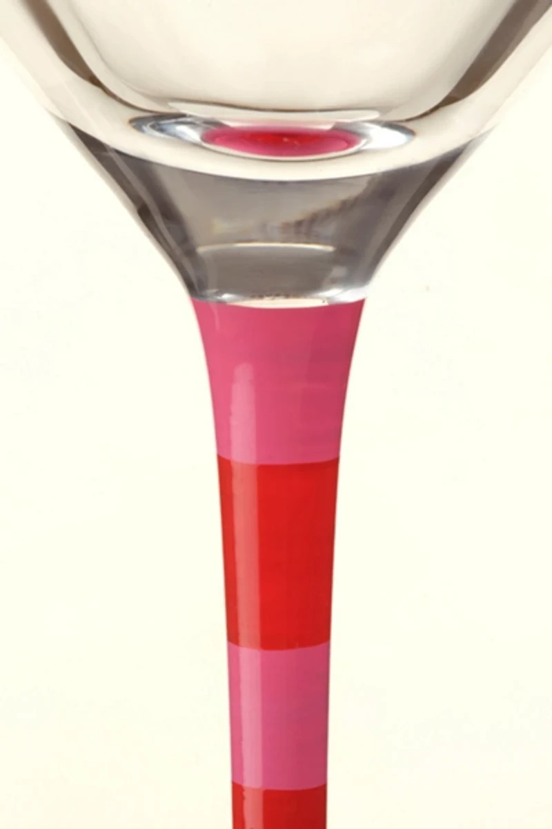 Zsa Zsa Zsu Loess Hand Painted Glass Martini Glass