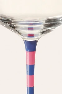 Zsa Zsa Zsu Loess Hand Painted Glass Red Wine Glass