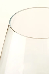 Zsa Zsa Zsu Loess Hand Painted Glass Red Wine Glass