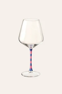 Zsa Zsa Zsu Loess Hand Painted Glass Red Wine Glass