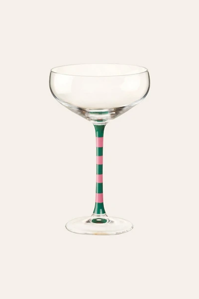 Zsa Zsa Zsu Loess Hand Painted Glass Champagne Glass