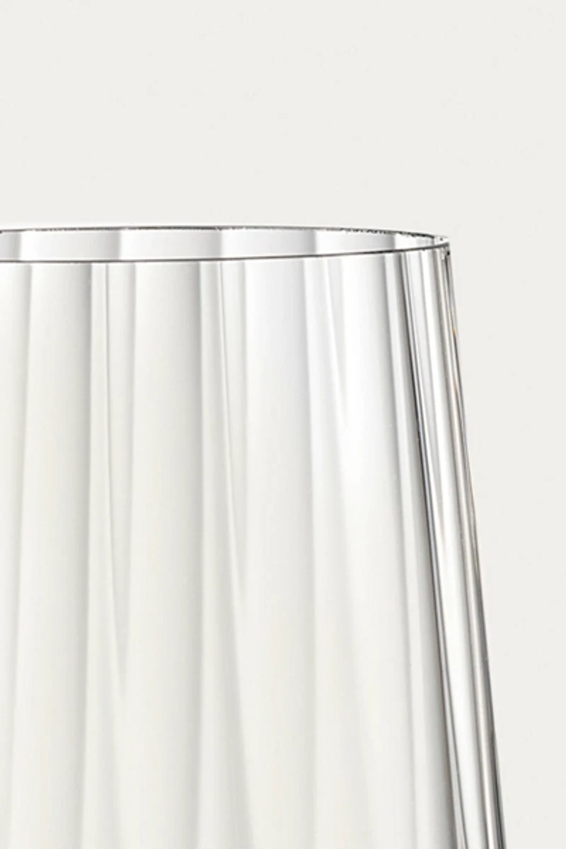 Zsa Zsa Zsu Poznan Optical Glass Flute Champagne Set