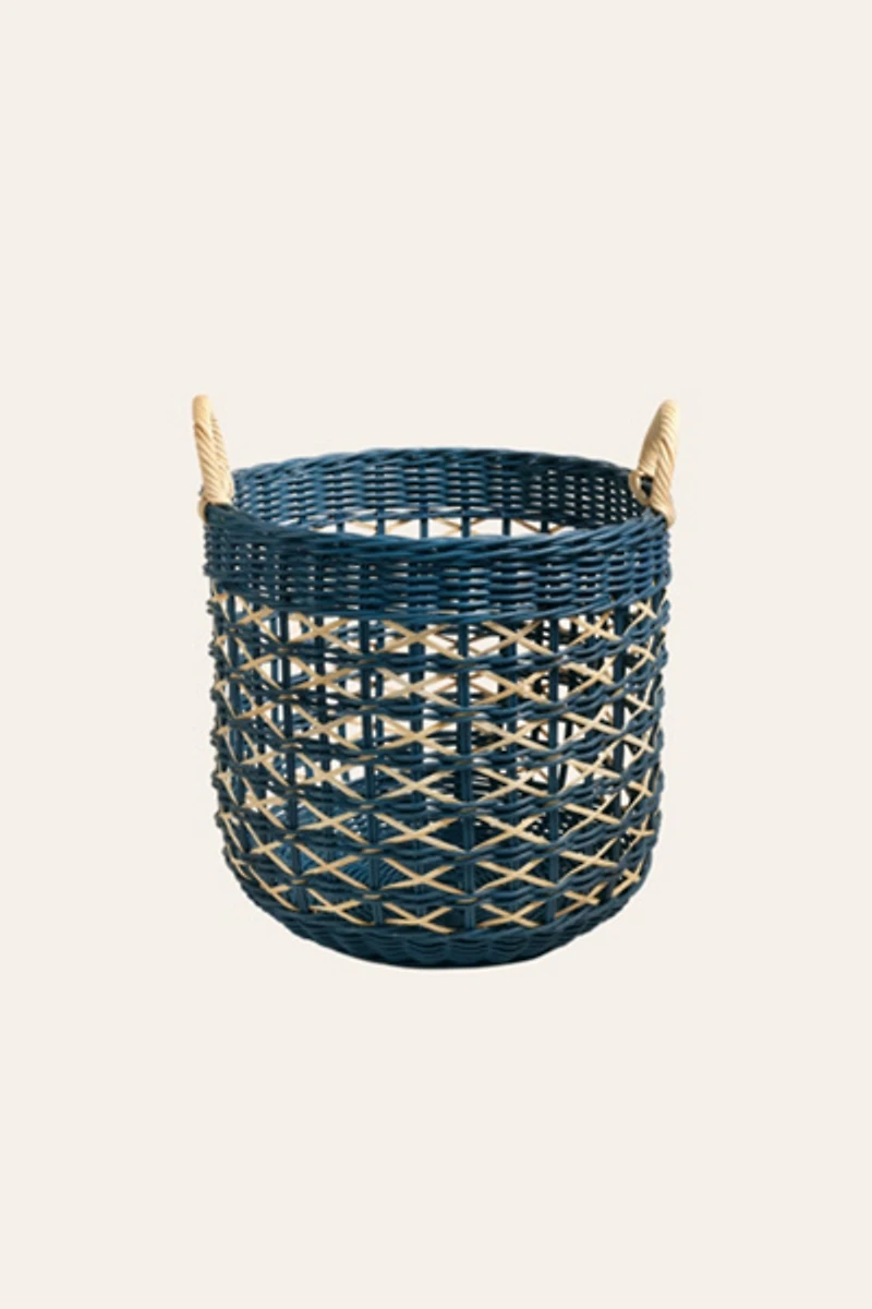 Zsa Zsa Zsu Java Round Rattan Basket