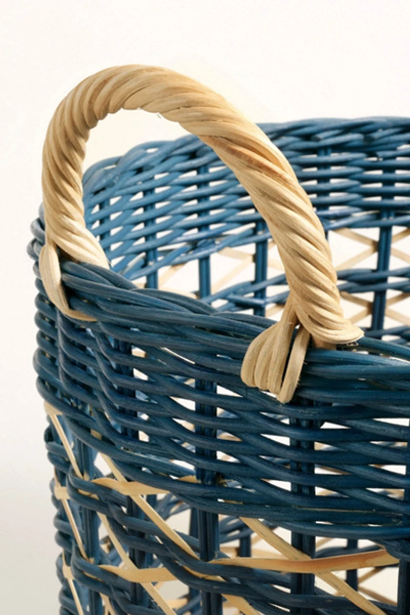 Zsa Zsa Zsu Java Round Rattan Basket