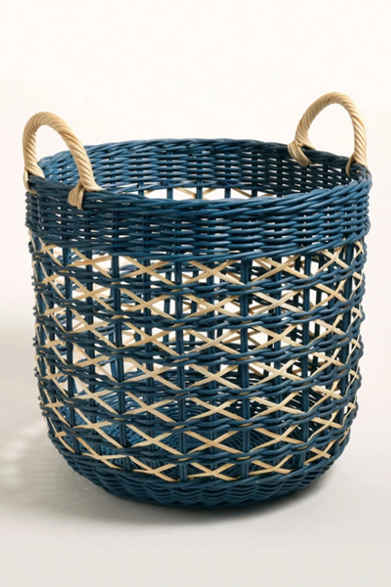 Zsa Zsa Zsu Java Round Rattan Basket