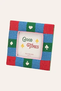 Zsa Zsa Zsu Dadri Square Decorative Beaded Wood Frame