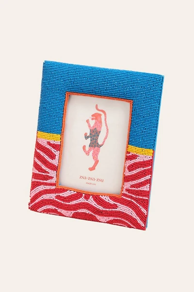 Zsa Zsu Dadri Decorative Beaded Wood Frame