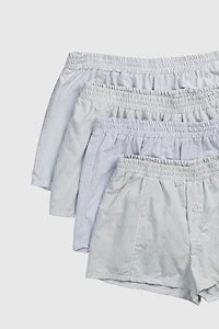 Frankie Collective Rework Oxford Mini Boxer Shorts