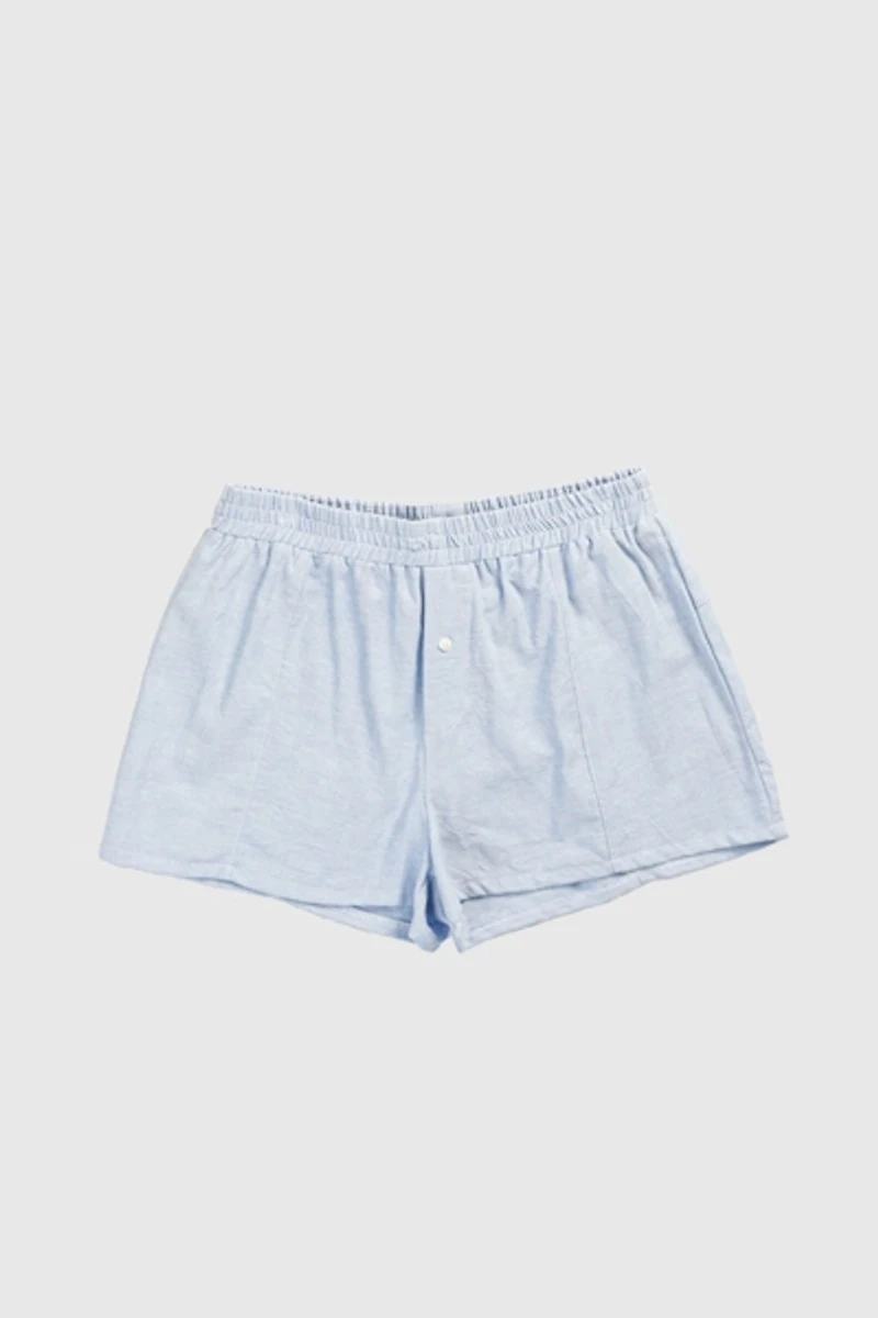 Frankie Collective Rework Oxford Mini Boxer Shorts