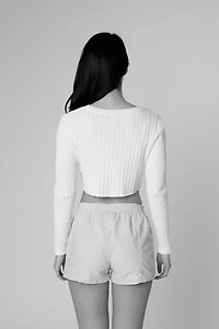 Frankie Collective Rework Oxford Mini Boxer Shorts
