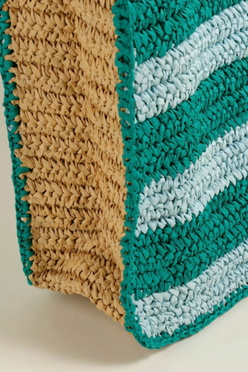 Zsa Zsu Delhi Raffia Shoulder Bag