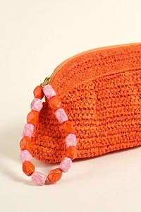 Zsa Zsa Zsu Delhi Raffia Clutch Bag