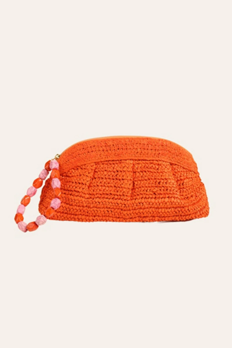 Zsa Zsa Zsu Delhi Raffia Clutch Bag
