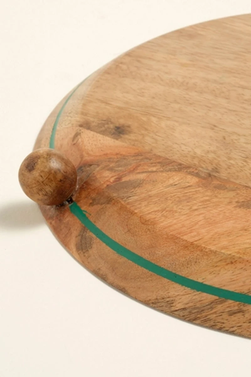 Zsa Zsa Zsu Lakri Mango Tree Salad Spoon & Serving Board Set