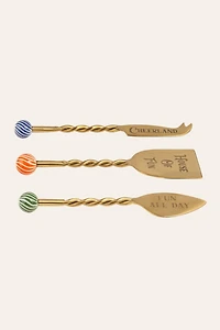 Zsa Zsa Zsu Rampur Steel Cheese Serving Set
