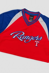Frankie Collective Rework Texas Rangers Crop Tee