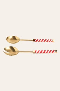 Zsa Zsu Rampur Steel Salad Serving Set