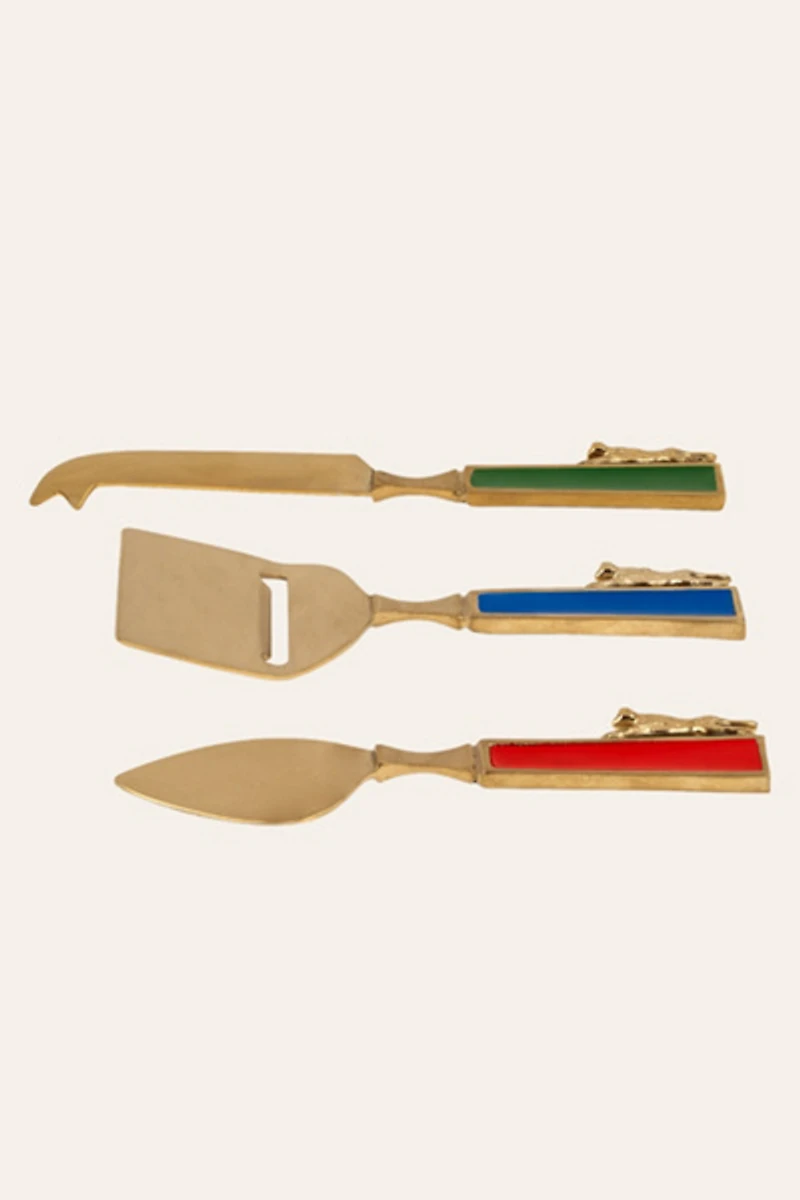Zsa Zsa Zsu Rampur Steel Cheese Serving Set