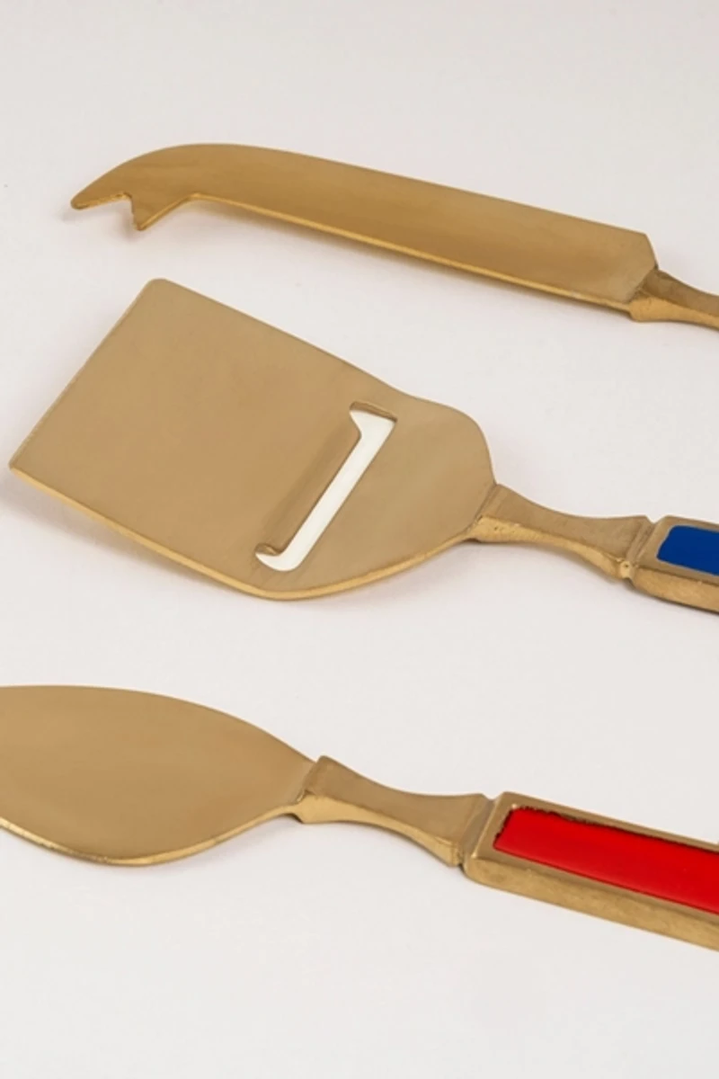 Zsa Zsa Zsu Rampur Steel Cheese Serving Set