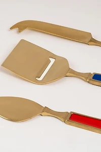 Zsa Zsa Zsu Rampur Steel Cheese Serving Set