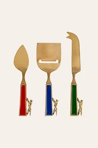 Zsa Zsa Zsu Rampur Steel Cheese Serving Set