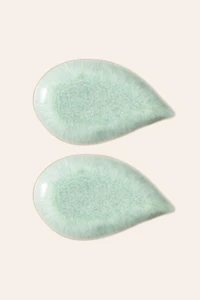 Zsa Zsa Zsu Fonte Stoneware Serving Plate Set