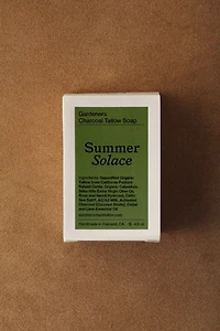 Summer Solace Tallow Gardener's Charcoal Soap Bar