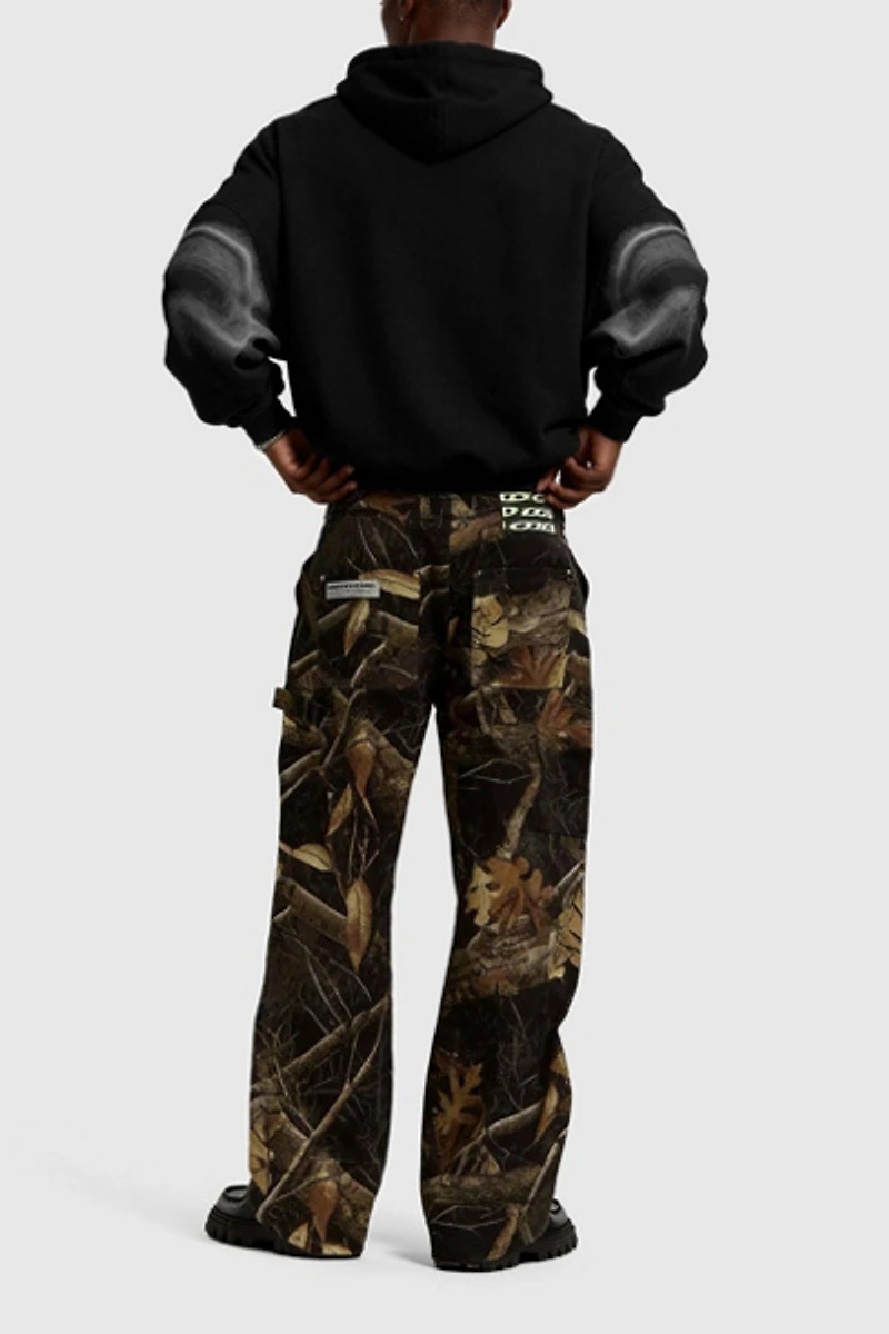 Aelfric Eden Oversized Thermal Imaging Blurring Print Pullover Hoodie