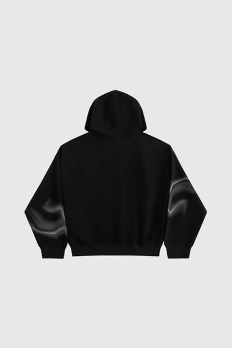 Aelfric Eden Oversized Thermal Imaging Blurring Print Pullover Hoodie