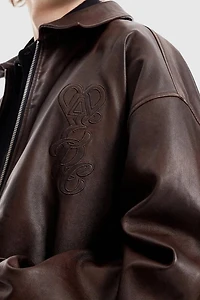 Aelfric Eden Embroidery Faux Leather Jacket