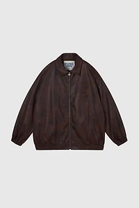 Aelfric Eden Embroidery Faux Leather Jacket