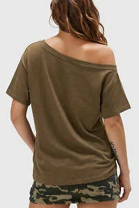 Aelfric Eden Dachshund Off-the-Shoulder Tee