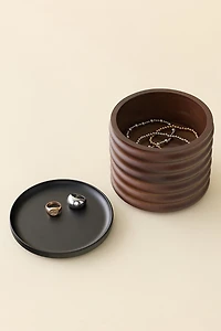 Casen 2-Tier Wooden Jewelry Storage Box