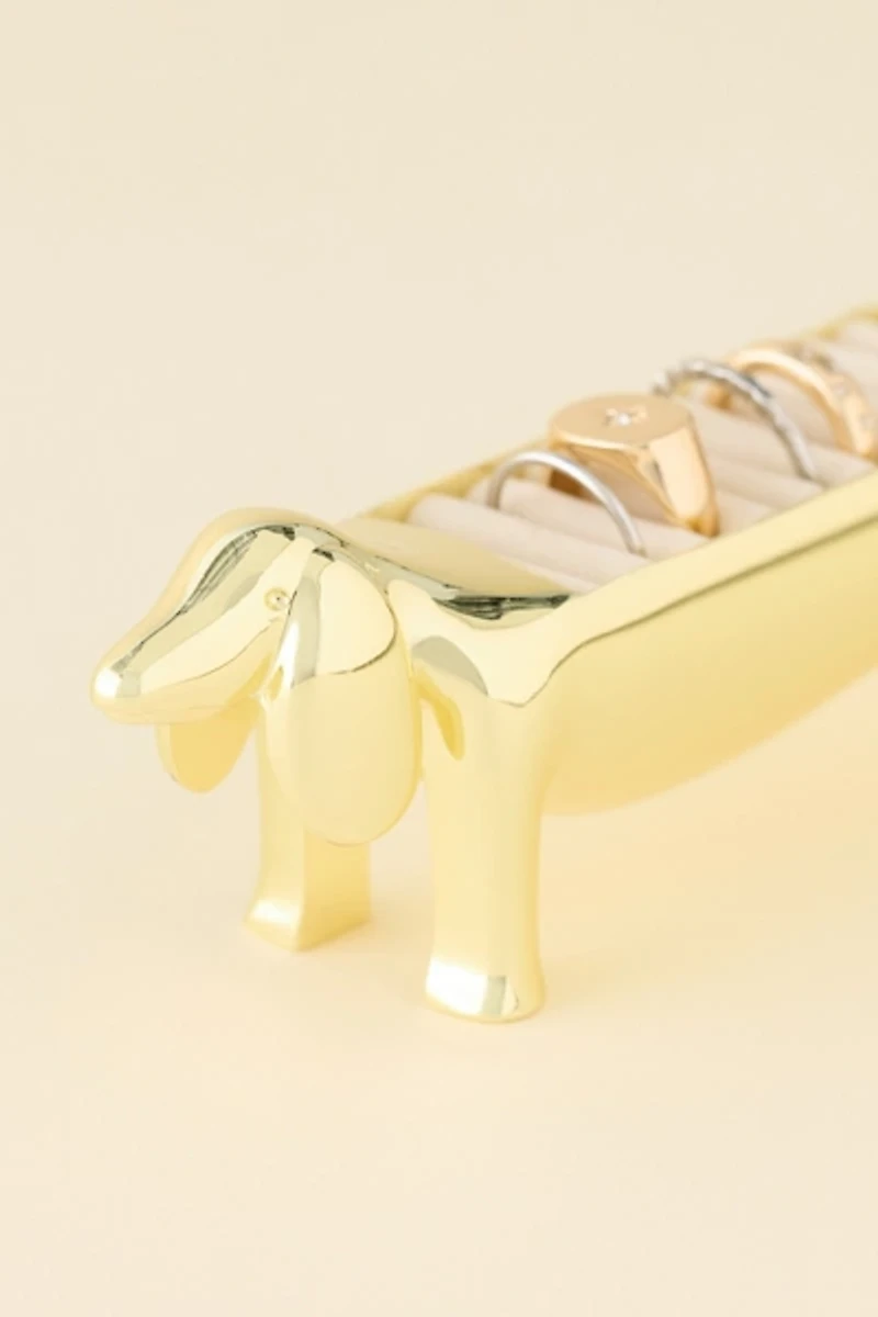 Doc Dachshund Shaped Ring Holder