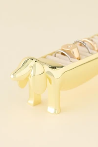 Doc Dachshund Shaped Ring Holder