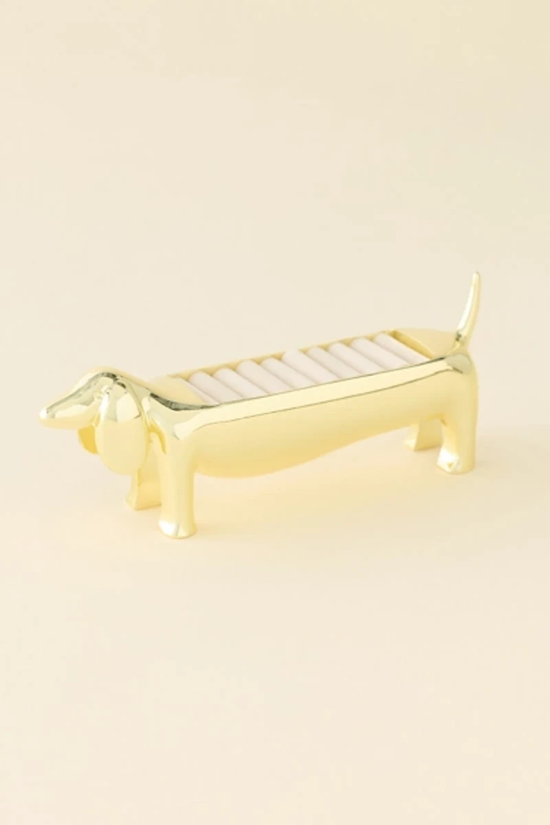 Doc Dachshund Shaped Ring Holder