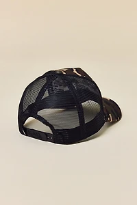 Von Dutch Camo Pattern Logo Trucker Hat