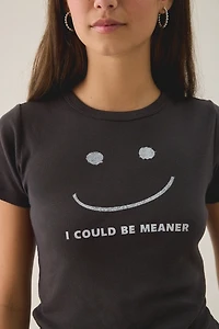 Could Be Meaner Graphic Cotton Slim Tee