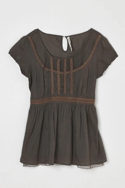 Vintage Y2k Lacy Paneled Top